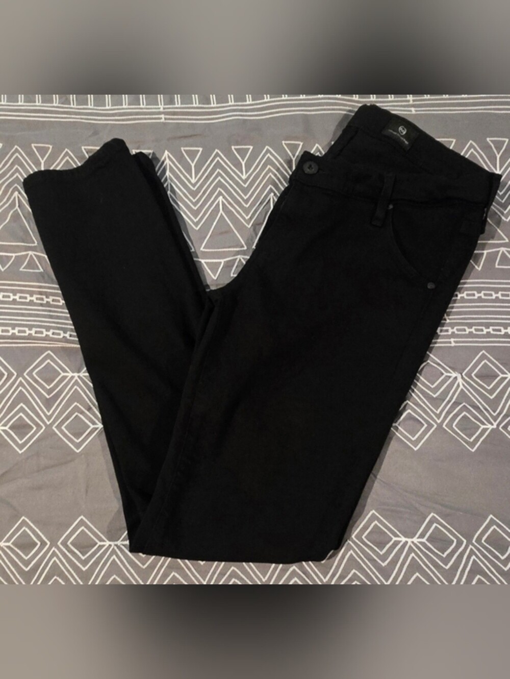 Adriano Goldschmied Maternity Prima Cigarette Leg Black Jeans Size 26